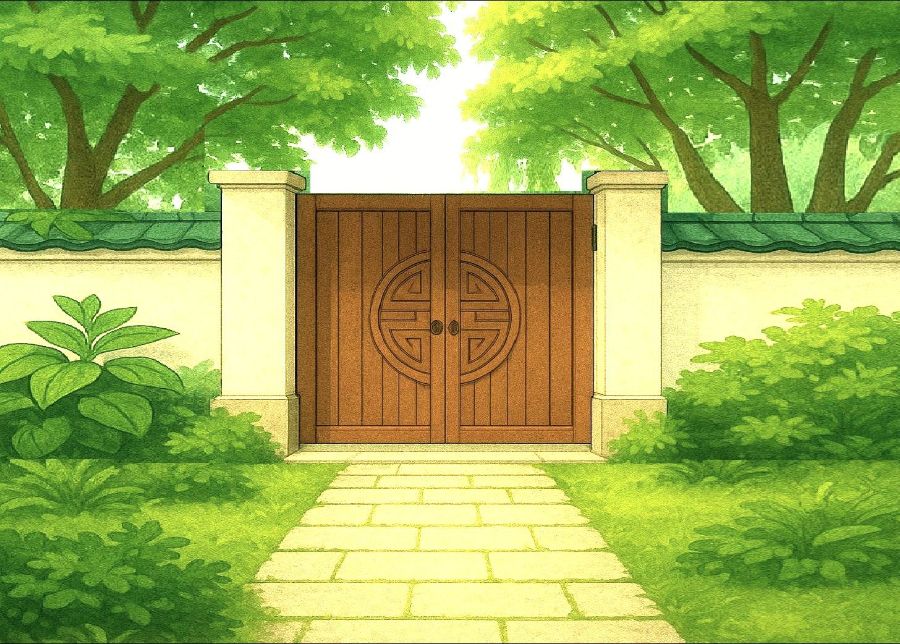 cổng nhà nên trống thoáng và có kích thước phù hợp