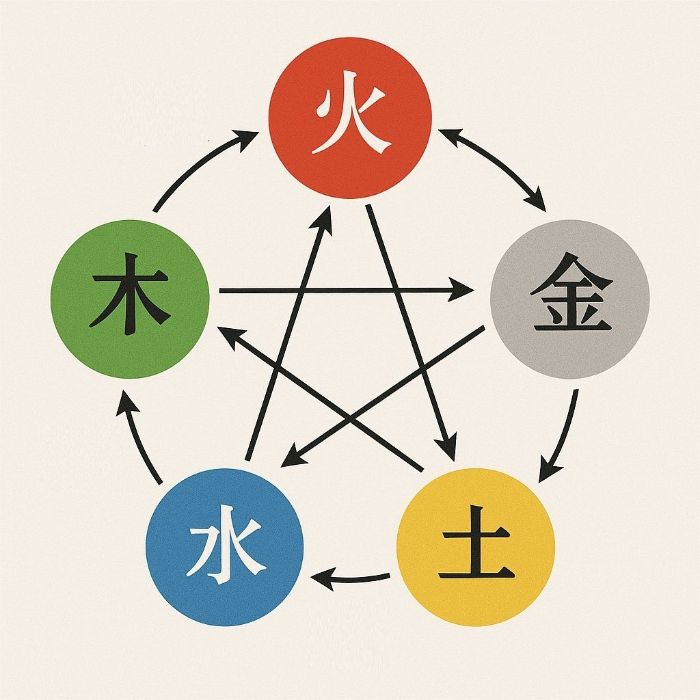 ngũ hành phân phối sinh khắc của lá số rất phong phú